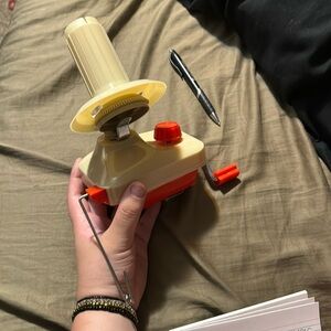 Needle craft yarn ball winder
